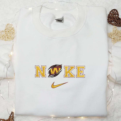 Nike x Washington Commanders Embroidered T shirt NFL Sports Embroidered T shirt Custom Nike Embroidered T shirt