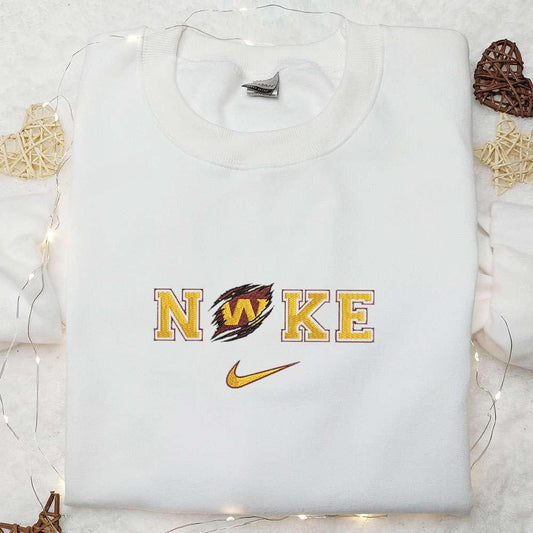 Nike x Washington Commanders Embroidered T shirt NFL Sports Embroidered T shirt Custom Nike Embroidered T shirt