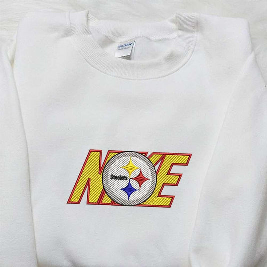 Pittsburgh Steelers x Nike Embroidered Shirt NFL Sports Embroidered Hoodie Best Fandom Gift Ideas