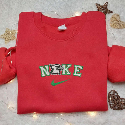 North Dakota Fighting Hawks x Nike Embroidered Shirt NCAA Sports Embroidered Hoodie Best Gift Idea