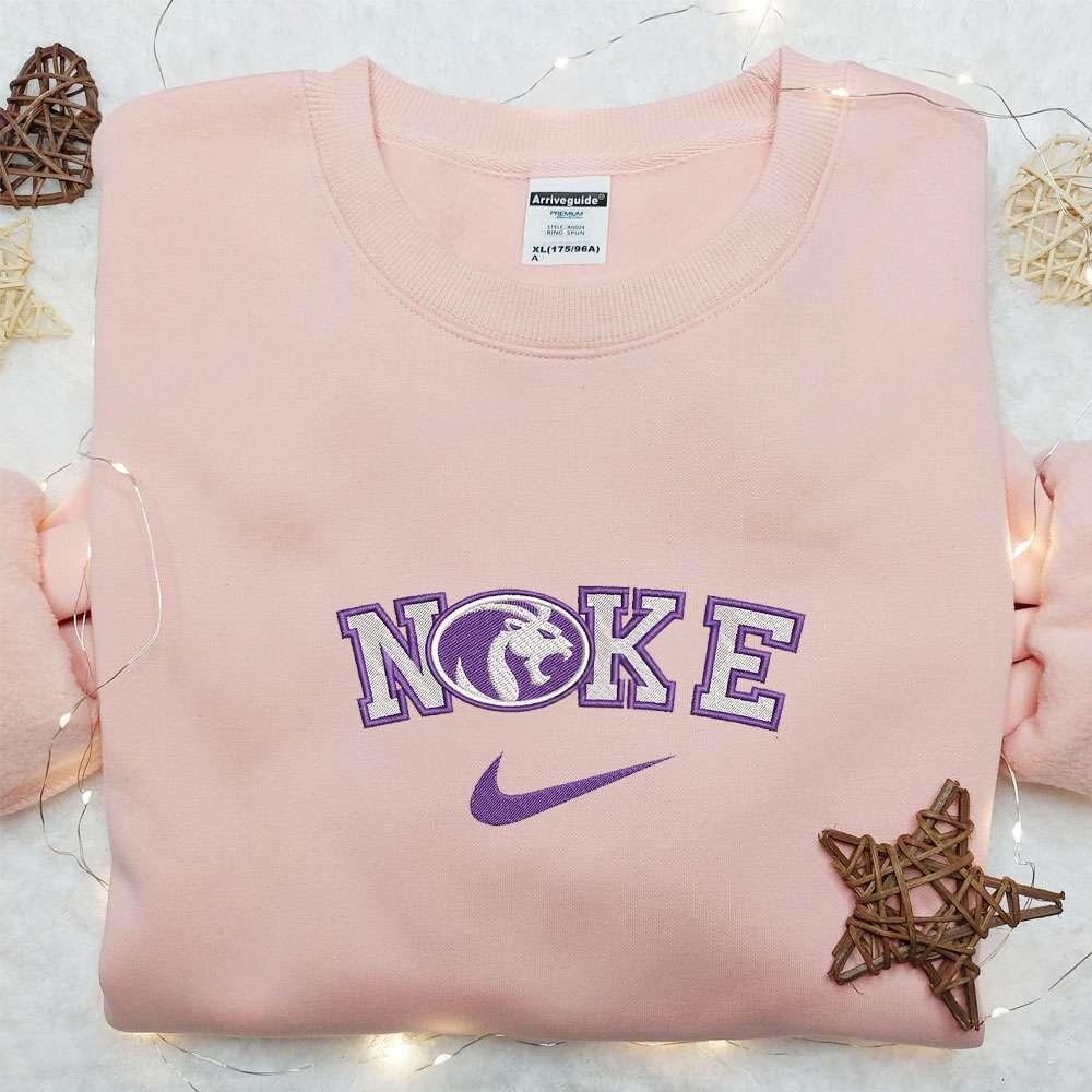 North Alabama Lions x Nike Embroidered Shirt NCAA Sports Embroidered Hoodie Best Gift Idea
