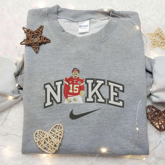 Patrick Mohames x Nike Embroidered Sweatshirt Kansas City Chiefs NFL Embroidered Shirt Nike Inspired Embroidered Shirt