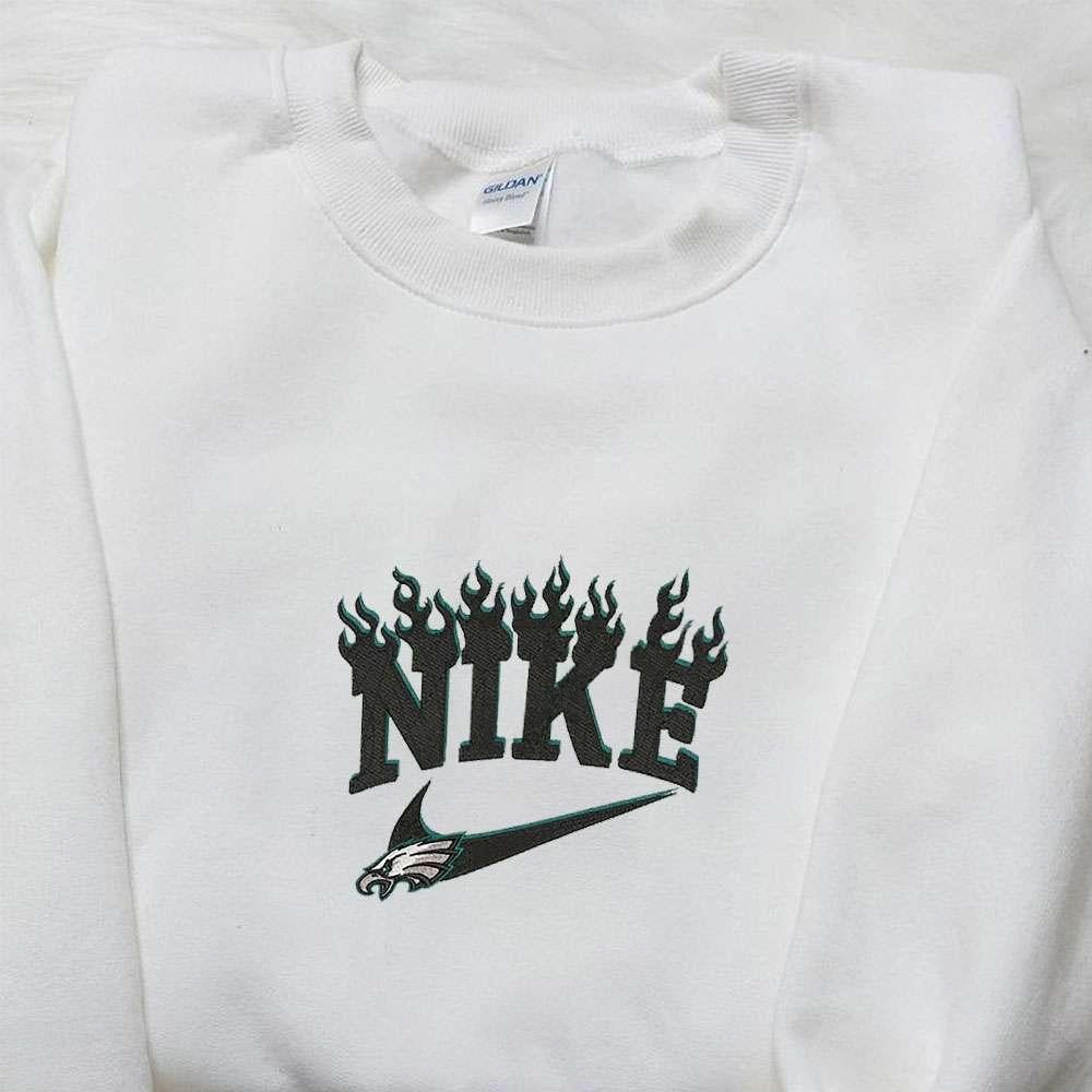 Philadelphia Eagles x Nike Embroidered Shirt NFL Sports Embroidered Hoodie Best Fandom Gifts