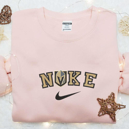 Nike x Vegas Golden Knights Embroidered T shirt Sports Embroidered T shirt Nike Inspired Embroidered T shirt