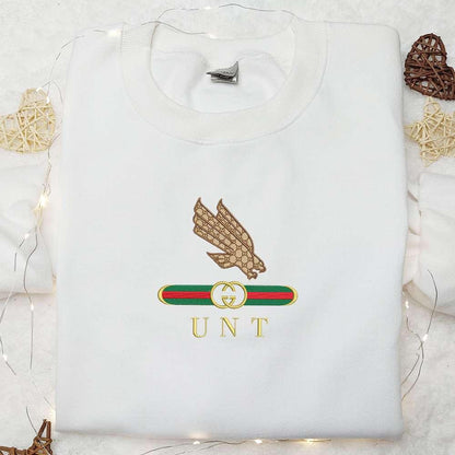 North Texas Mean Green x Gucci Embroidered Shirt NCAA Sports Embroidered Hoodie Best Gift Idea