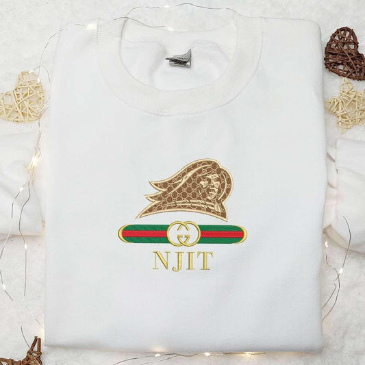 NJIT Highlanders x Gucci Embroidered Shirt NCAA Sports Embroidered Hoodie Best Gift Idea