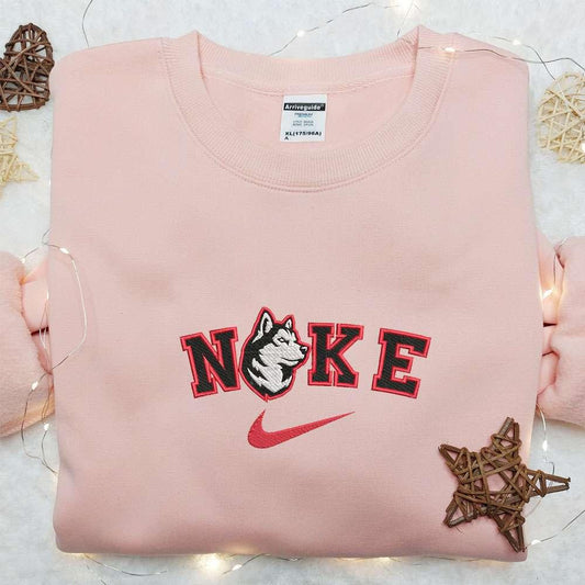 Northeastern University Huskies x Nike Embroidered Shirt NCAA Sports Embroidered Hoodie Best Gift Idea