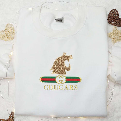 Washington State Cougars x Gucci Embroidered Shirt NCAA Sports Embroidered Hoodie Best Gift Idea