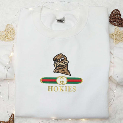 Virginia Tech Hokies x Gucci Embroidered Shirt NCAA Sports Embroidered Hoodie Best Gift Idea