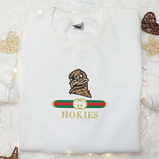 Virginia Tech Hokies x Gucci Embroidered Shirt NCAA Sports Embroidered Hoodie Best Gift Idea