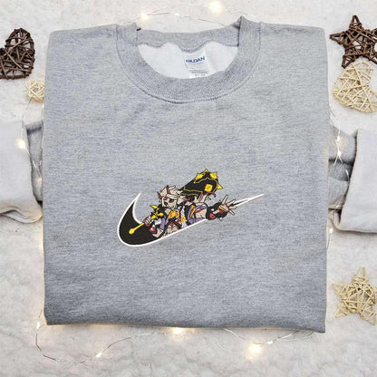 Arrataki Itto X Nike Swoosh Game Embroidered Sweatshirt Genshin Impact Embroidered Shirt Nike Inspi