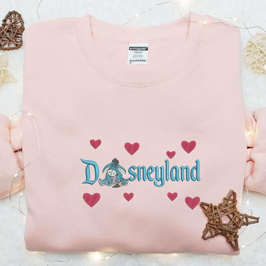 Eeyoreland Embroidered T shirt Disney Characters Embroidered T shirt Best Valentines Day Gift Ideas