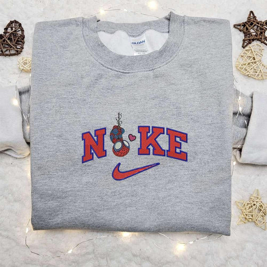 Chibi Spider Man Love x Nike Movie Embroidered Sweatshirt Marvel Cosmic Embroidered Shirt Nike Ins