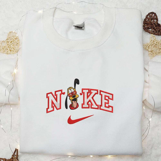 Nike x Pluto Heart Glasses Embroidered Shirt Disney Characters Embroidered Hoodie Best Valentines Day Gift Ideas