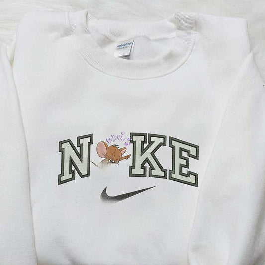 Nike x Jerry Heart Love Embroidered Shirt Cartoon Embroidered Shirt Best Valentines Day Gifts