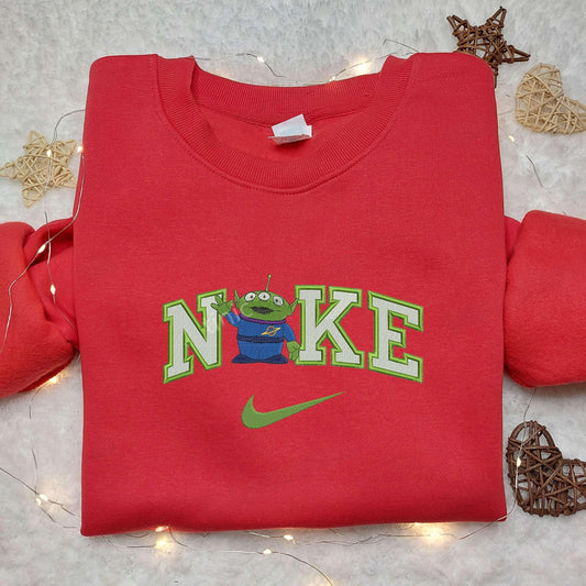 Alien Toy Story x Nike Embroidered Shirt Disneyland Family Shirts Nike Inspired Embroidered Hoodie