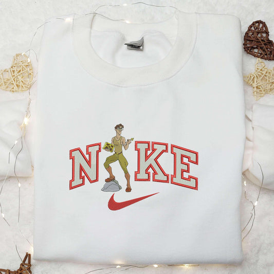 Atlantis x Nike Embroidered Shirt The Lost Empire Embroidered Shirt Cartoon Embroidered Shirt