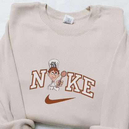 Alfredo Linguini x Nike Cartoon Embroidered Sweatshirt Disney Characters Embroidered T shirt Best Gift Ideas for Family
