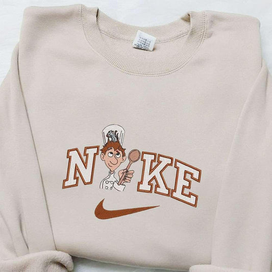 Alfredo Linguini x Nike Cartoon Embroidered Sweatshirt Disney Characters Embroidered T shirt Best Gift Ideas for Family