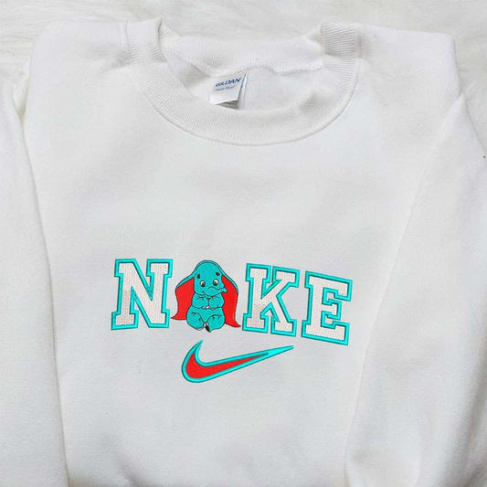 Baby Dumbo x Nike Cartoon Embroidered Shirt Custom Nike Embroidered Shirt Best Birthday Gift Ideas
