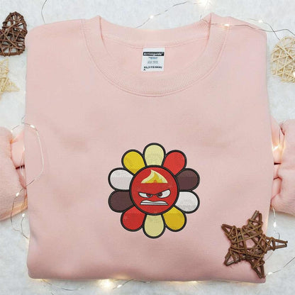 Anger Flower Team Inside Out Embroidered Shirt, Disney Cartoon Shirt, Best Gift Ideas