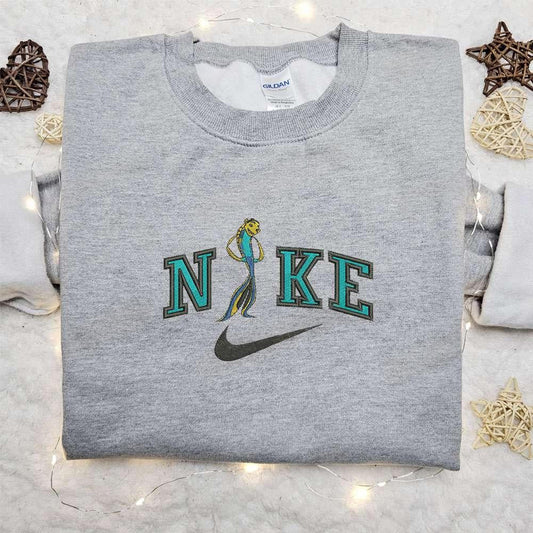 Angie x Nike Cartoon Embroidered Hoodie Disney Characters Embroidered Sweatshirt Custom Embroidered Hoodie