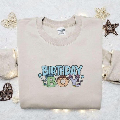 Birthday Boy Luca Disney Characters Embroidered Shirt, Disney Cartoon Shirt, Best Gift Ideas