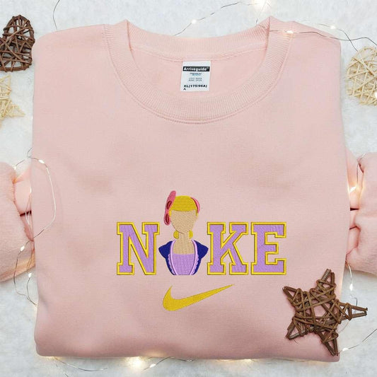 Boo Peep x Nike Cartoon Embroidered Sweatshirt Disney Characters Embroidered Shirt Best Gift Ideas for Family