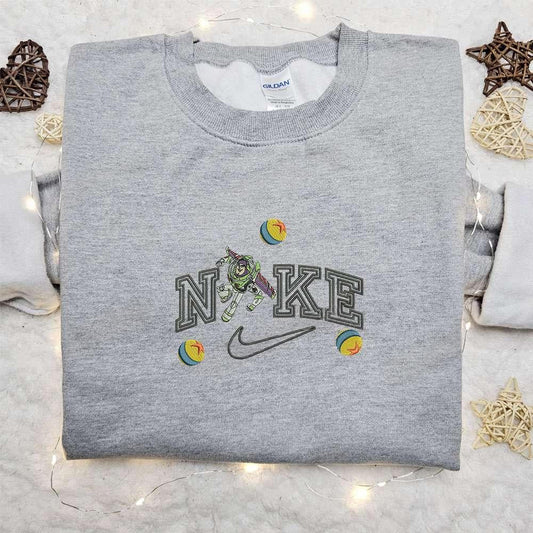 Buzz Lightyear x Nike Cartoon Embroidered Hoodie Nike Inspired Embroidered Shirt Best Birthday Gift Ideas