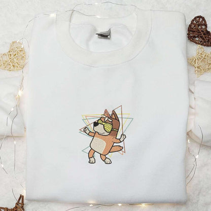 Chilli Heeler Rad Mom Embroidered Shirt Bluey Cartoon Embroidered Hoodie Mothers Day Gift Idea