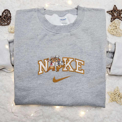 Chip And Dale Cruise x Nike Embroidered Shirt Disney Characters Embroidered Shirt Nike Inspired Embroidered Hoodie