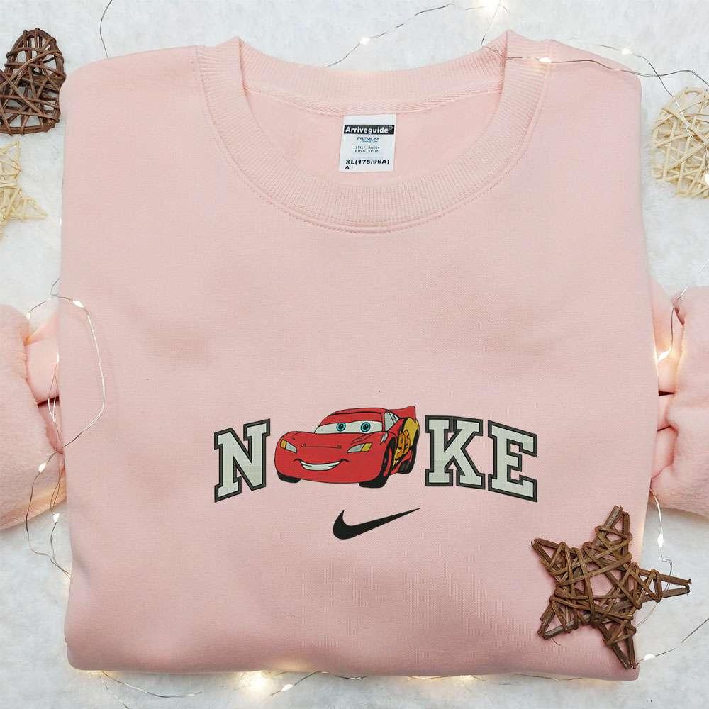Nike x Lightning McQueen Cars Embroidered Sweatshirt Disney  Inspired Movie Shirt Best Gifts for Family