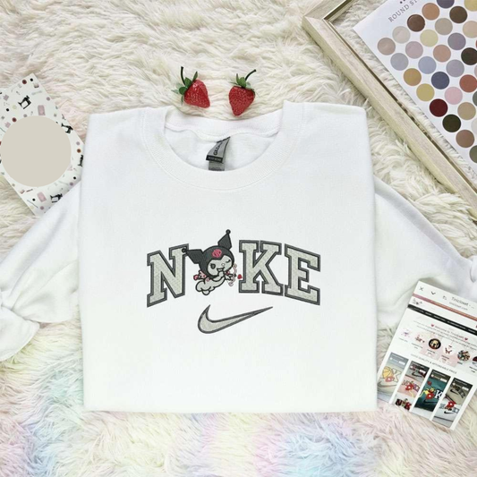 Kuromi Cupid Valentine Embroidered Shirt, Best Gift For Couple