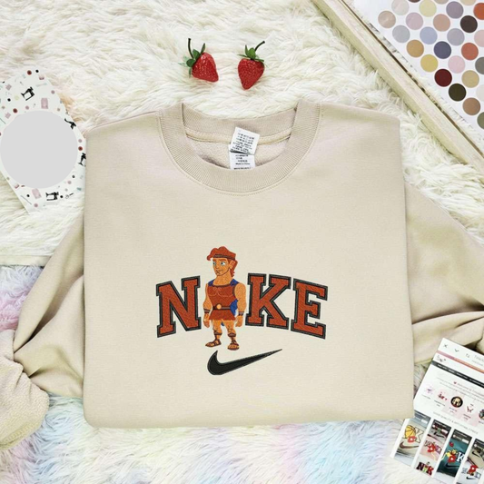 Chibi Hercules Embroidered Shirt Disney Characters Embroidered Hoodie