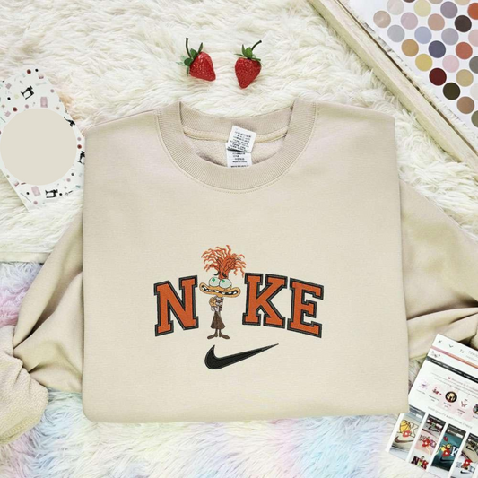 Anxiety From Inside Out Embroidered Shirt Disney Characters Embroidered Hoodie