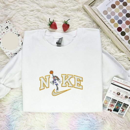 Bugs Bunny Play Basketball Disney Characters Embroidered Shirt Best Gift Idea For Family