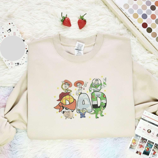 Dad Toy Story Fathers Day Embroidered Shirt  Best Gift Idea For Family