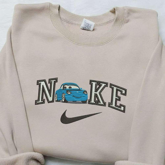 Sally Carrera X Nike Embroidered Sweatshirt Cars Embroidered Shirt Nike Inspired Embroidered Shirt 1