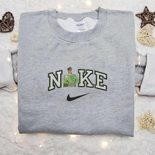 Prince Naveen X Nike Cartoon Embroidered Sweatshirt Disney Characters Embroidered Shirt Best Gift Ideas For Family