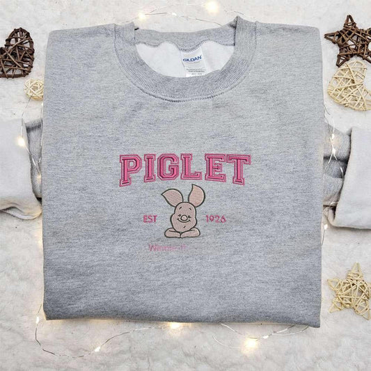 Piglet Est 1926 Disney Characters Embroidered Shirt Best Gift Idea For Family