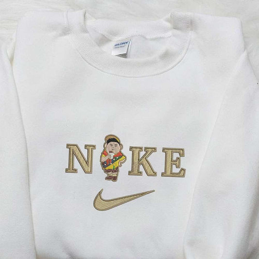 Russel X Nike Swoosh Embroidered Shirt Disney Pixar Up Embroidered Hoodie Nike Inspired Embroidered Sweatshirt