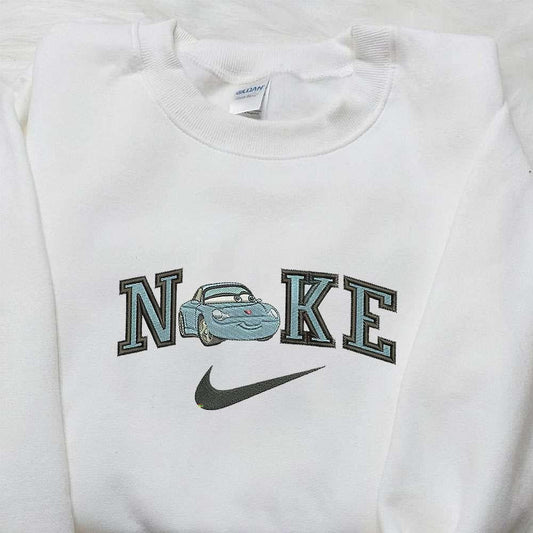 Sally Carrera X Nike Embroidered Sweatshirt Cars Embroidered Shirt Nike Inspired Embroidered Shirt 1