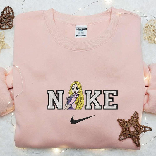 Rapunzel X Nike Embroidered Shirt Disney Princess Embroidered Hoodie Best Gifts For Family