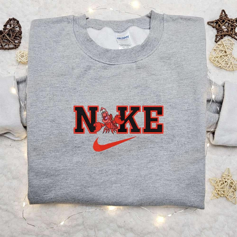 Sebastian X Nike Cartoon Embroidered Hoodie Disney Characters Embroidered Shirt Best Gift Ideas For Family
