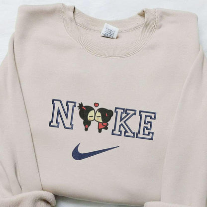 Pucca And Garu X Nike Anime Embroidered Shirt Garu Embroidered Sweatshirt Custom Embroidered Hoodie