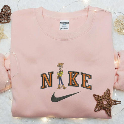 Nike X Woody Embroidered Sweatshirt Disney Characters Embroidered Hoodie Best Birthday Gift For Family