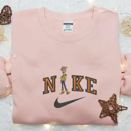 Nike X Woody Embroidered Sweatshirt Disney Characters Embroidered Hoodie Best Birthday Gift For Family