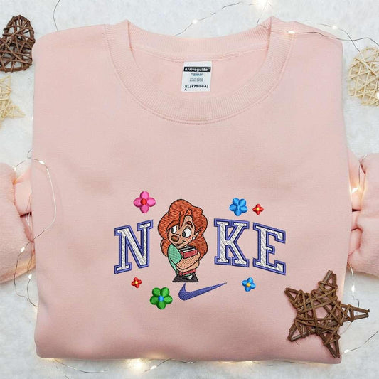 Roxanne X Nike Embroidered Shirt Disney Characters Embroidered Hoodie Nike Inspired Embroidered Sweatshirt