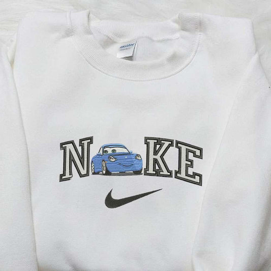 Sally Carrera X Nike Embroidered Sweatshirt Cars Embroidered Shirt Nike Inspired Embroidered Shirt 1