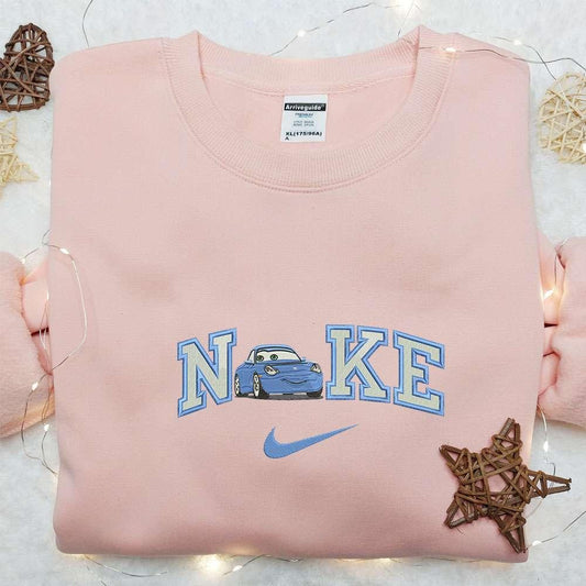 Sally Carrera X Nike Embroidered Sweatshirt Pixar Car Disney Embroidered Shirt Best Gift Ideas
